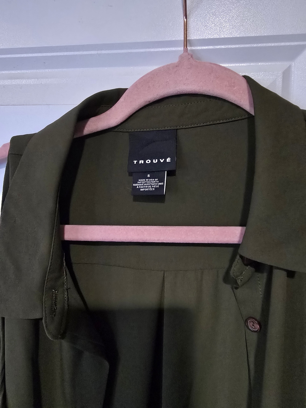 Nordstrom Olive Green Trench Coat